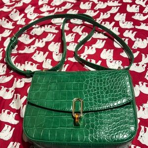 A New Day Green Crossbag and matching wallet